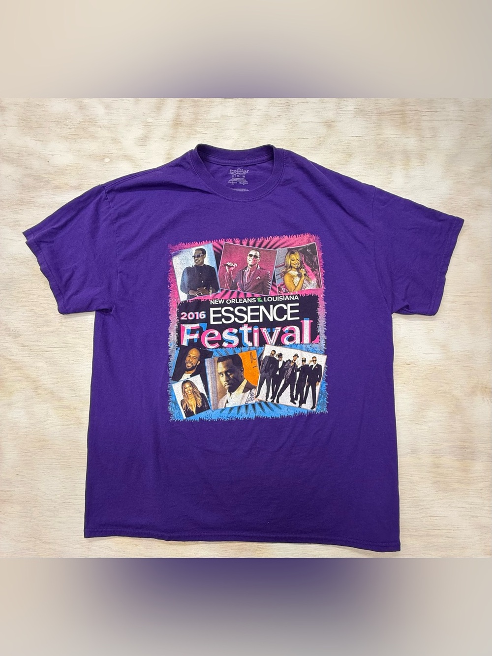 2016 Essence Music Festival T-Shirt Men’s XL Gray New Orleans Jazz Pop R&B Rap